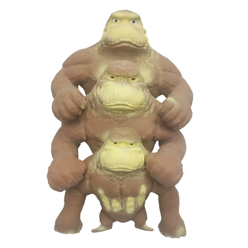 

Squeeze sand filled funny mushy monkey fidget toys gorilla stress relief squeeze toys big size tiger monkey stress squishy toys