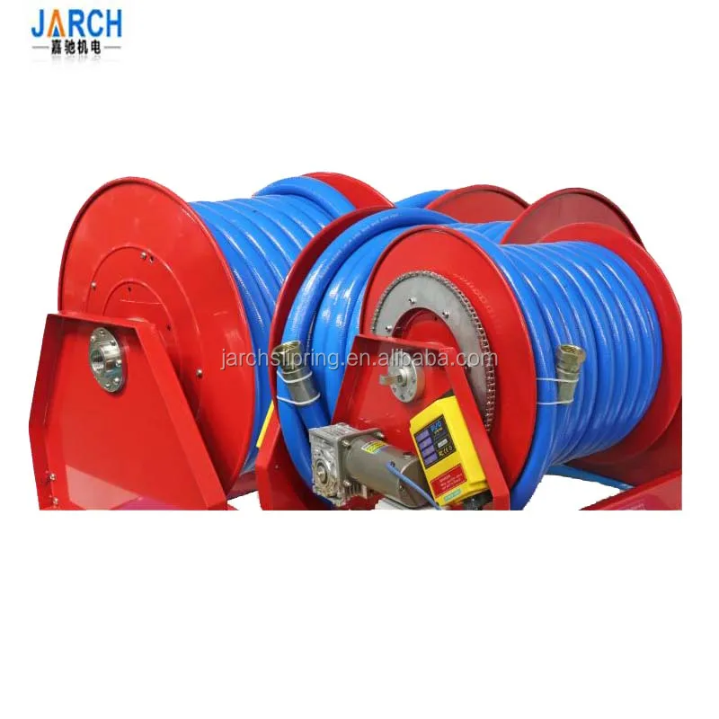 automatic motorized hose reel electric extension
