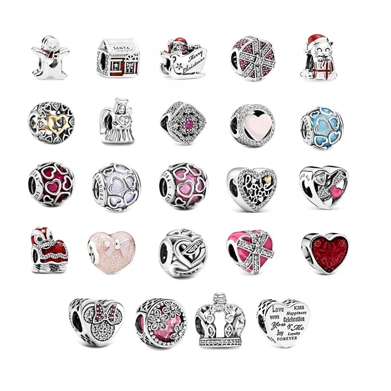 

925 Sterling Silver Charms Jewelry Making Different kinds of Jewelry Accessories for pandora
