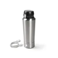 

USB Rechargeable Vacuum Insulated Mixing Mug Stainless Steel Double Walled Cup Electronic Protein Shaker Blender Bottle Gym