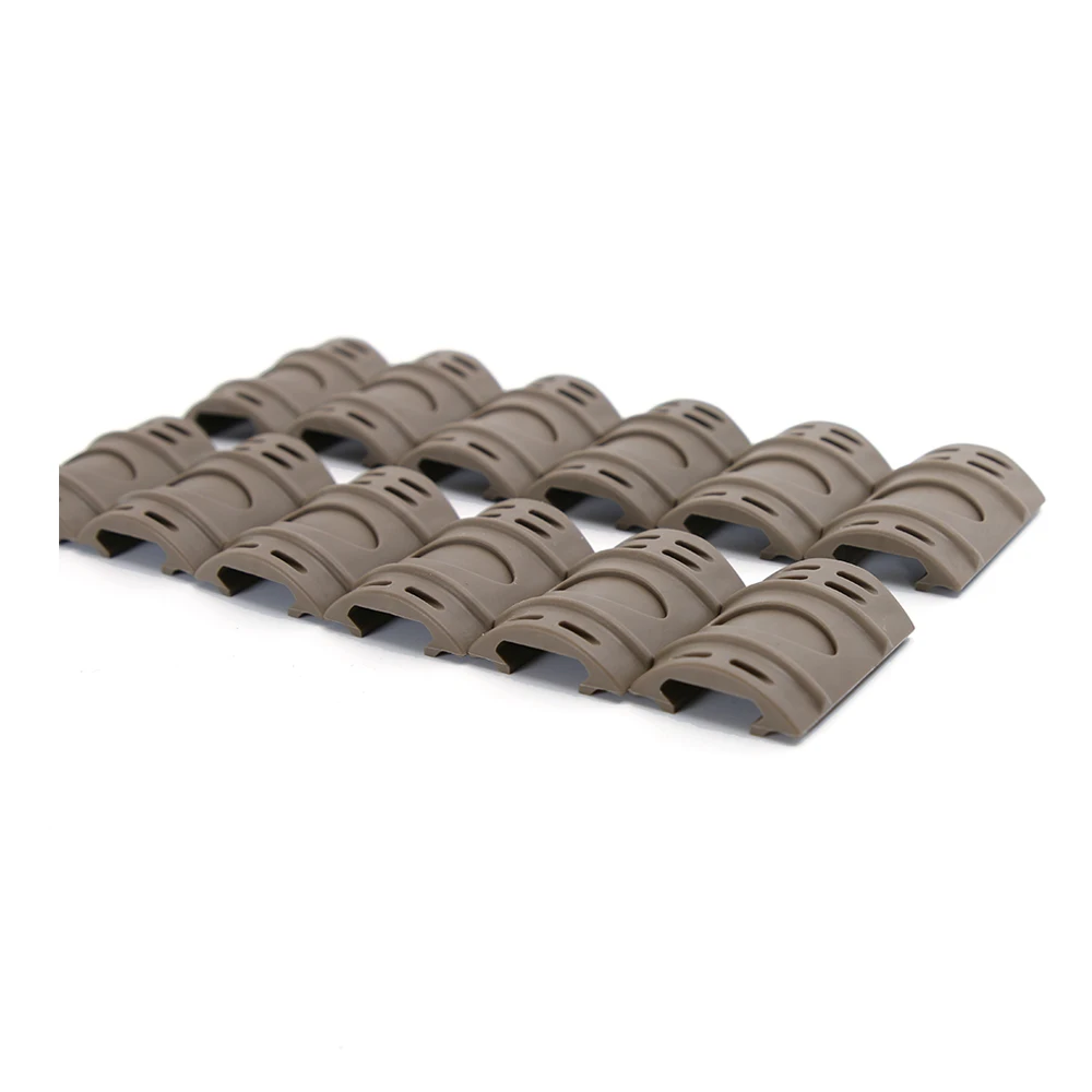 12 Pieces/set Durable Picatinny Rail Covers Nylon Slip Rubber Cover For