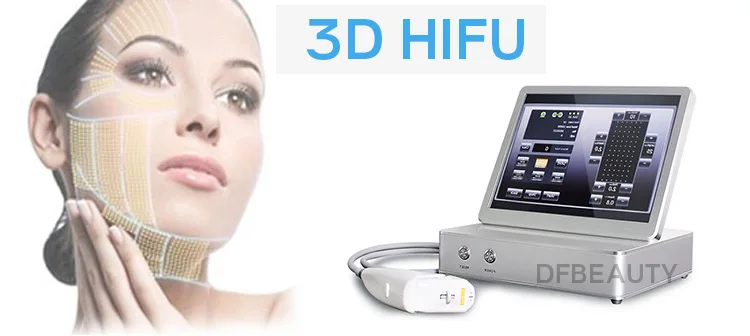 DFBEAUTY 3d Hifu 8筒25000镜头3d Hifu面部提拉身体苗条美容机出售
