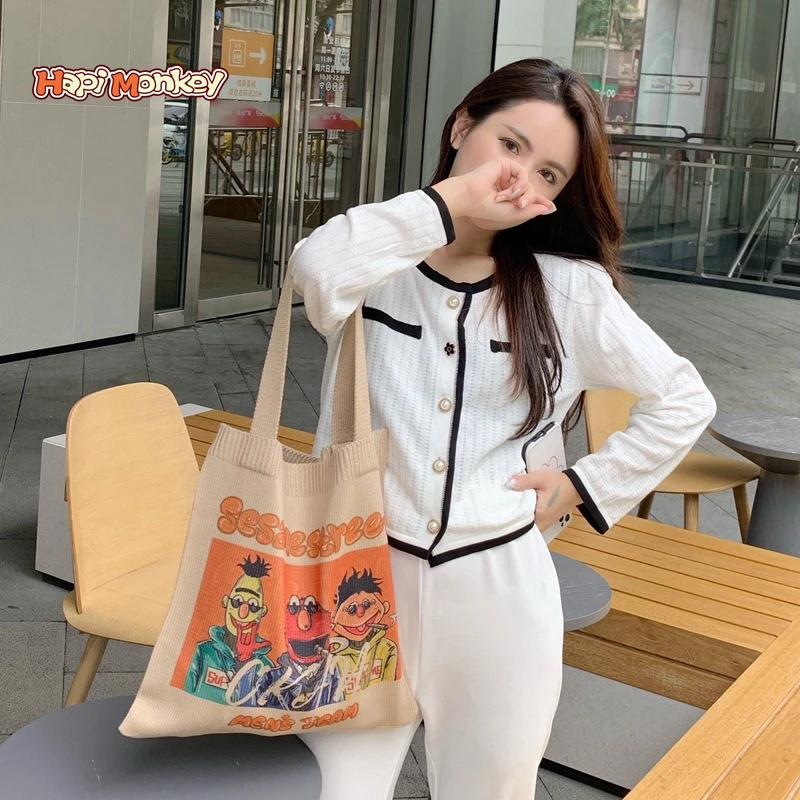 

HapiMonkey Free Shipping Printing Bag Promotion Cute Cooler Reusable Eco Friendly Canvas Cotton Tote Shopping Bags