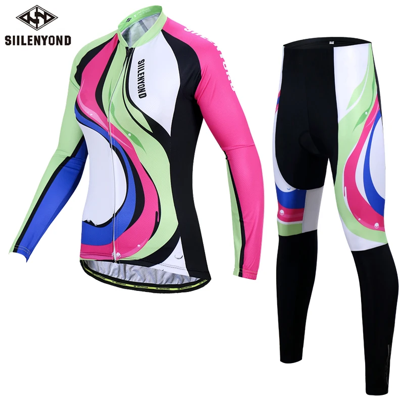 

Women's ladies Wholesale Cycling Clothing Shirts Uv Protection Mtb Bicycle Jerseys Kits Long Sleeves Cycle Clothes Wear, Customized color