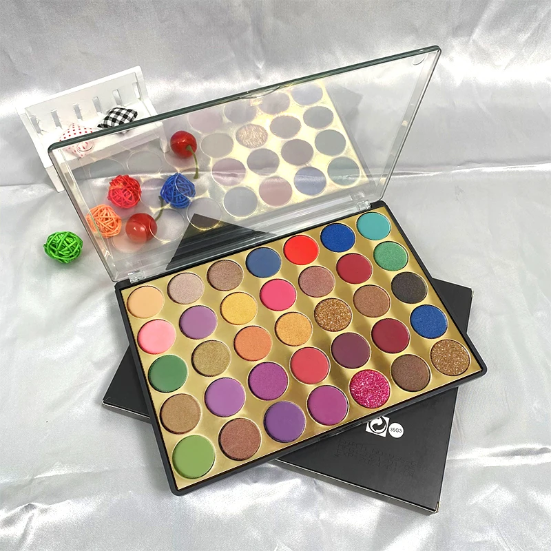 

35 Color Makeup Eyeshadow Palette Colorful Shimmer Glitter Matte High Pigmented Powder Pressed Eyeshadow maquillaje