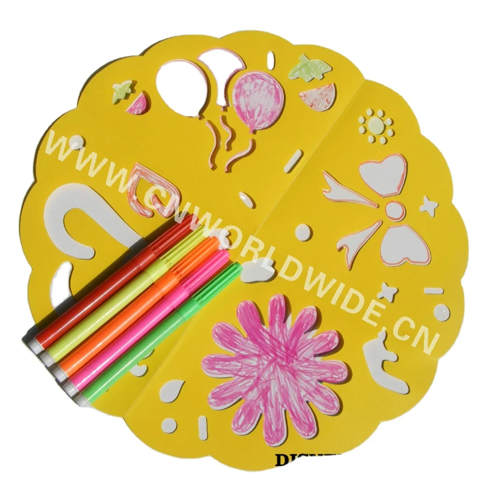 
Kids Drawing Stencil, Plastic Cake/Coffee Stencil,Drawing Set 