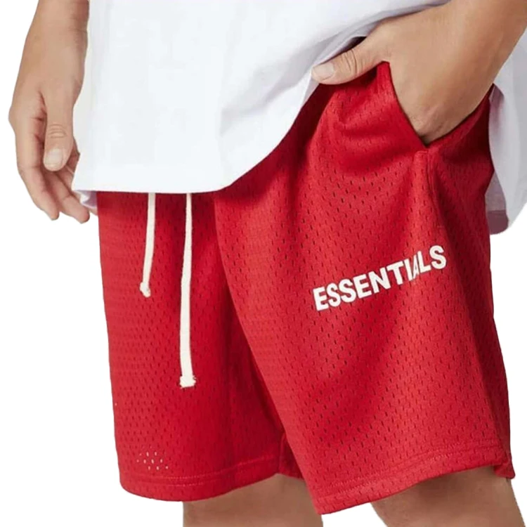 

Wholesale Summer Fitness Casual Sports Polyester Fiber Mens Shorts Running Men Letter Drawstring Tack Mesh Shorts, Black,gray,red,yellow