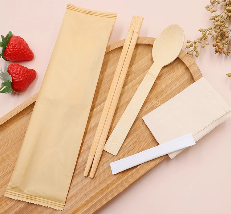 

Cutomized Hot Sale Camping Wholesale Black Travel Wooden Bamboo Cutlery Set, White/custom
