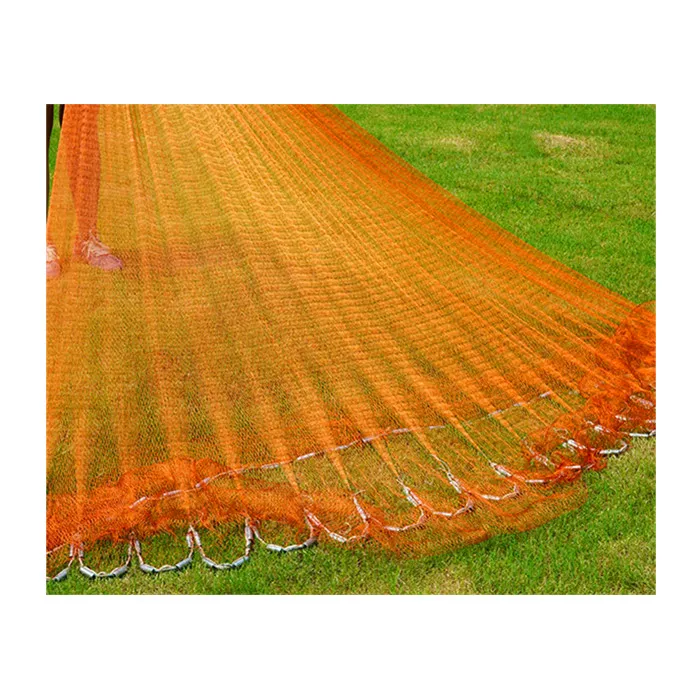 

Hi-green Supply Freshwater Fishing Cast Net Radius 3/8 inch Mesh Size for Bait Trap Fish Saltwater Hand Throw Fishing Cast Net, White/brown