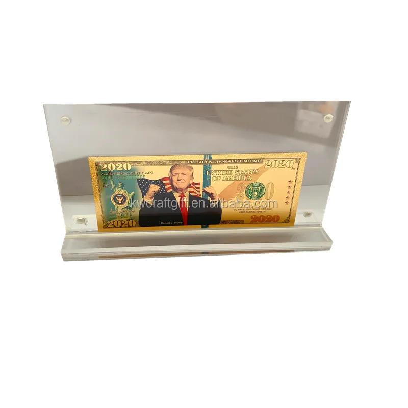 

Make American great again Donald Trump couple 24kt Gold Plated souvenir Banknote