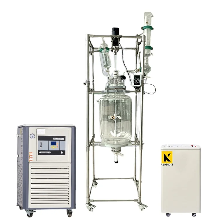 

ASK OEM Customize Manufacture Chemical Pilot Plant System 5L 10L 20L 50L 100L Jacketed Glass Reactors For Laboratory Chemicals