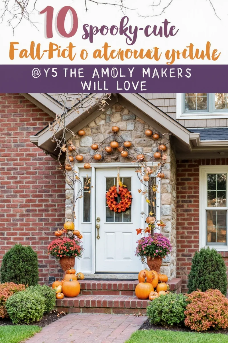 Bright doormat with autumn-themed messages