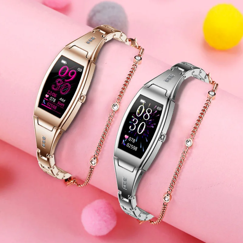 

2021 Newest MK26 HD Full Touch Screen Custom Watch Face smart watch Ladies Smart watch with Special Periods For Girl