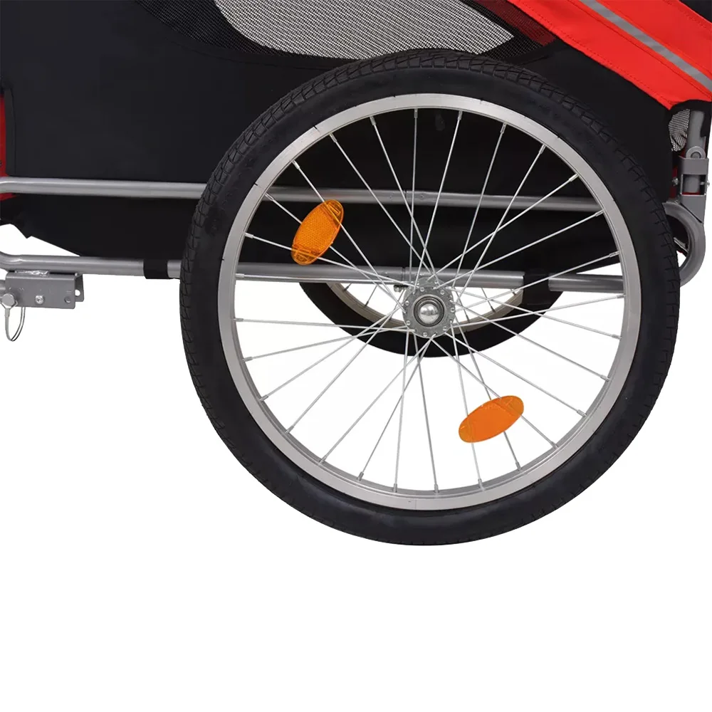
Foldable Dog Pet Bicycle Cycle Bike Cargo Trailer for Camping Pet Dog Luggage Carry Transport 