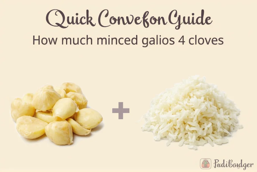 How Much Minced Garlic Equals 4 Cloves: Quick Conversion Guide