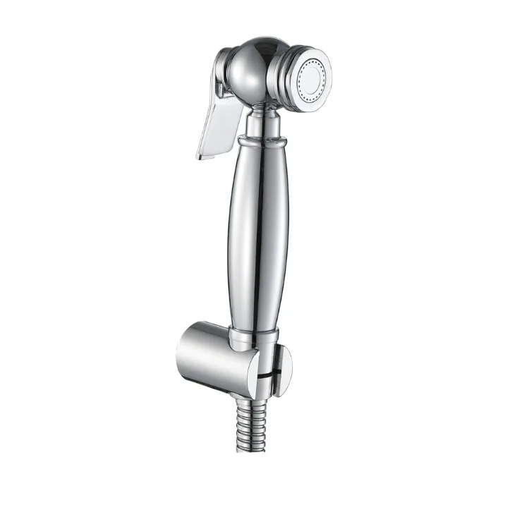 Chrome Toilet Attachment Bathroom Toilet Faucet Spray Gun Bidet Sprayer
