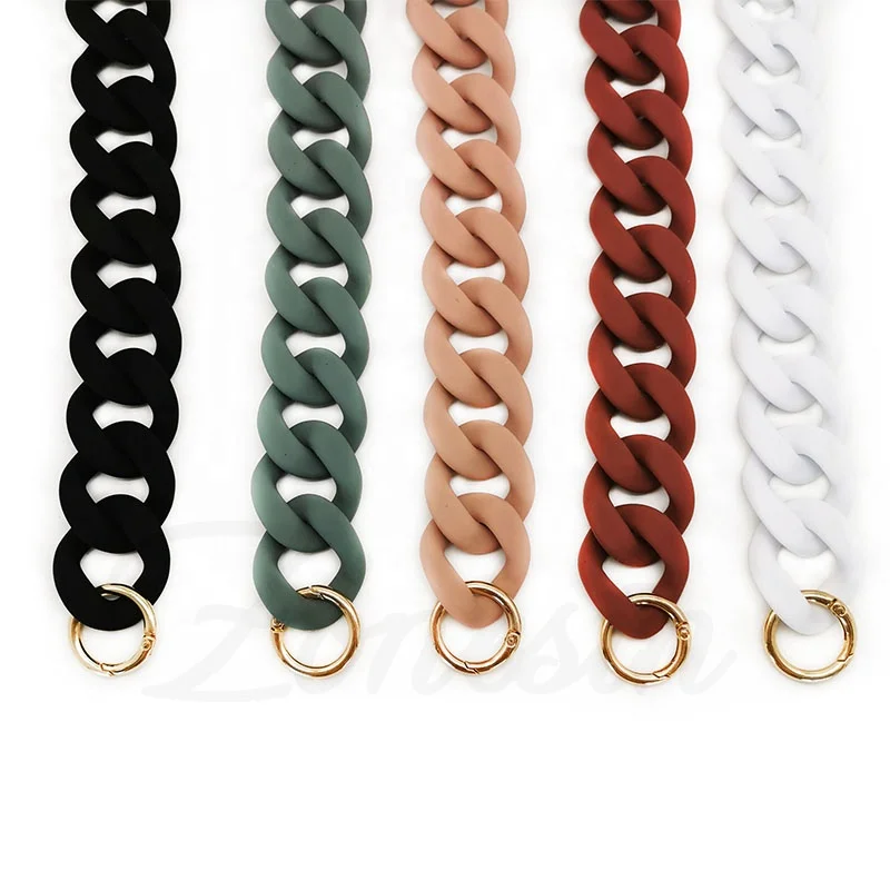 

ZONESIN Wholesale Ladies Replacement Handbag Acrylic Chain Straps, 5 colors