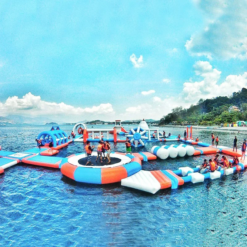 

New Floating Inflatable Water Park Lake Inflatable Water Games Inflatable Aqua Park For The Sea, Customized color