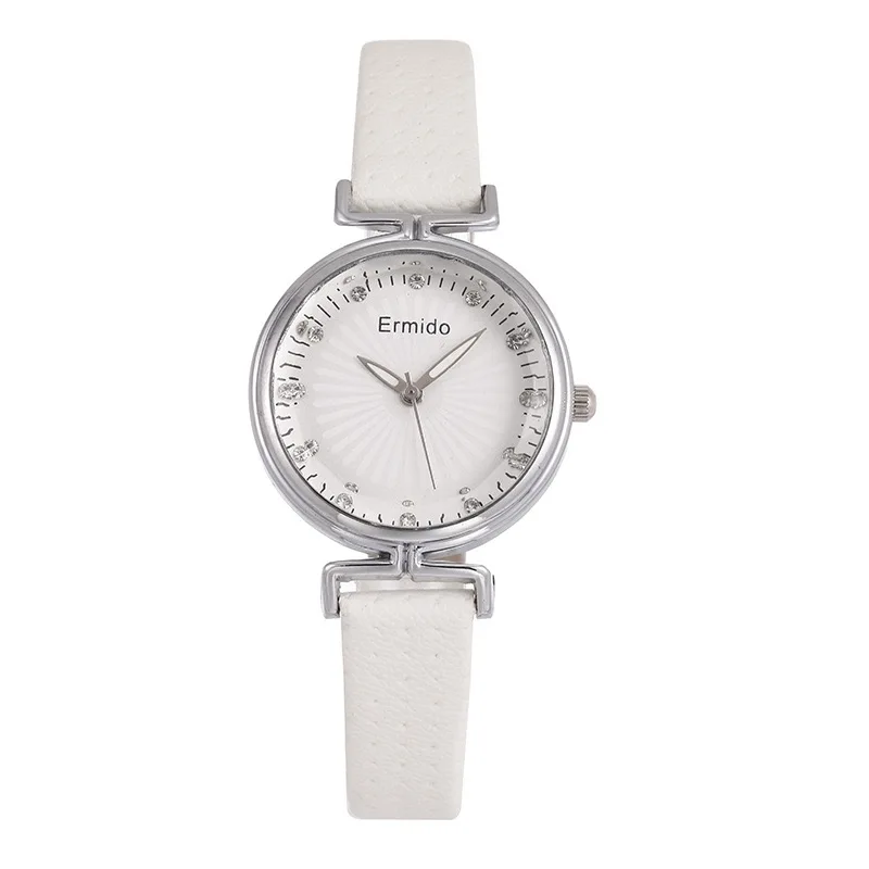 

Fashion Luxury Women Watches Simple Small Ladies Leather Diamond Wristwatches Fashion Qualities Female Quartz Watch, 8 colors