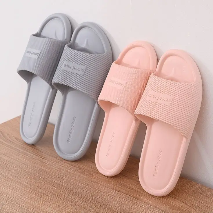 

2021 New Home Slippers Summer Lightweight Non-Slip Indoor Couple Wear-Resistant Sandals, Khaki, gray, dark blue, pink, wine red, light green, yellow.