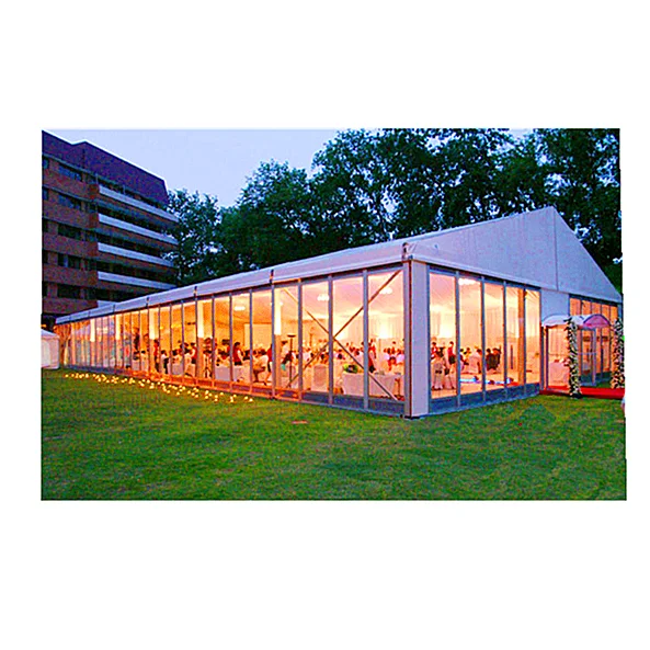 

1000 People Outdoor Aluminum Clear Party Tent For Events, Silver and optional