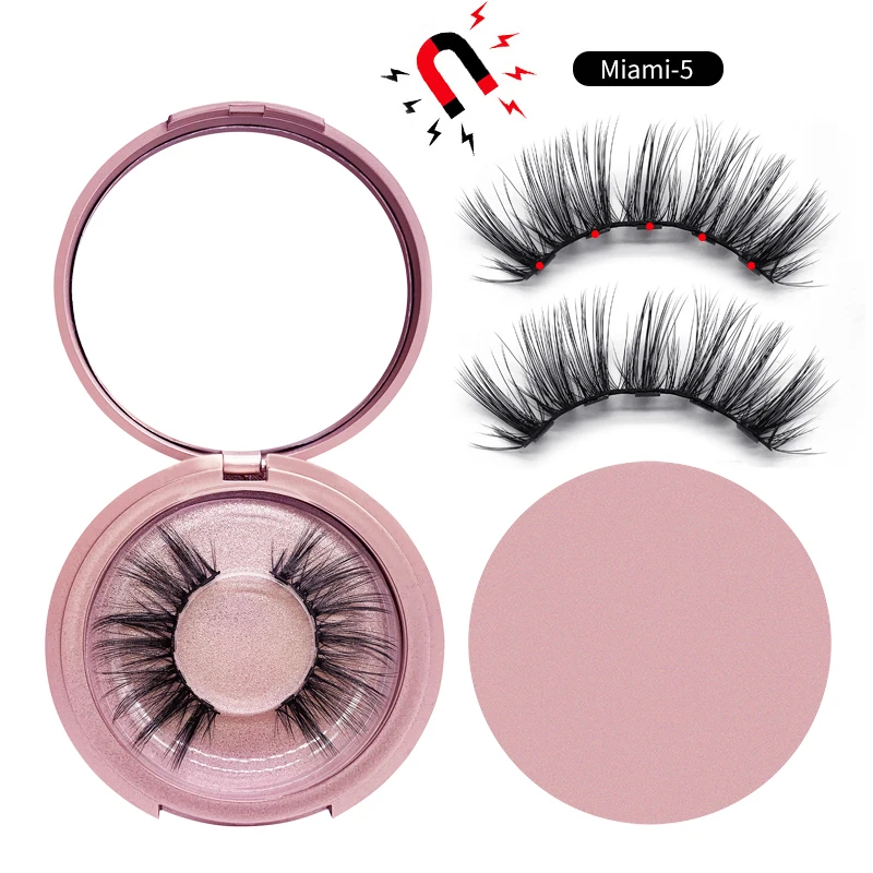 

Reusable Magnetic Eyeliner and Lashes Kit 3D Natural Look Magnetic False Lashes cruelty free magnetic eyelashes
