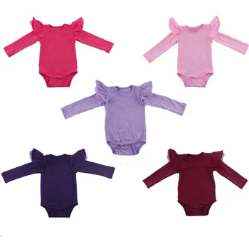 solid color long sleeve onesies