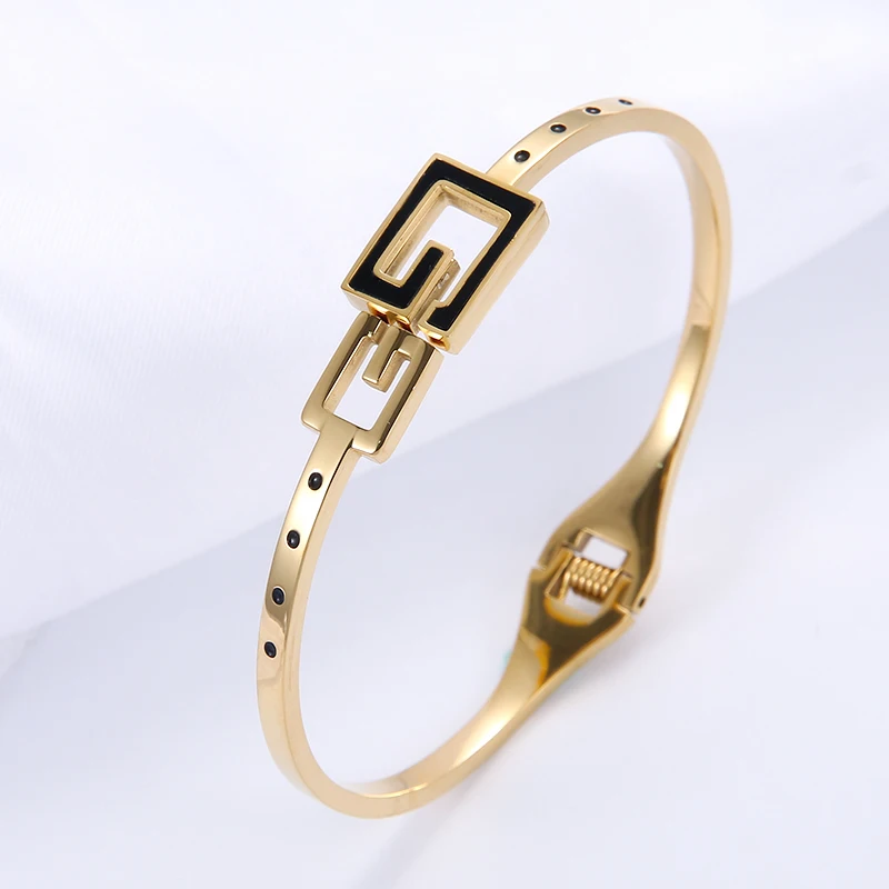 

Infinity Charm 18k Gold Stainless Steel Cuff Bracelet Men,Bracelet For Men And Women, Gold rose gold