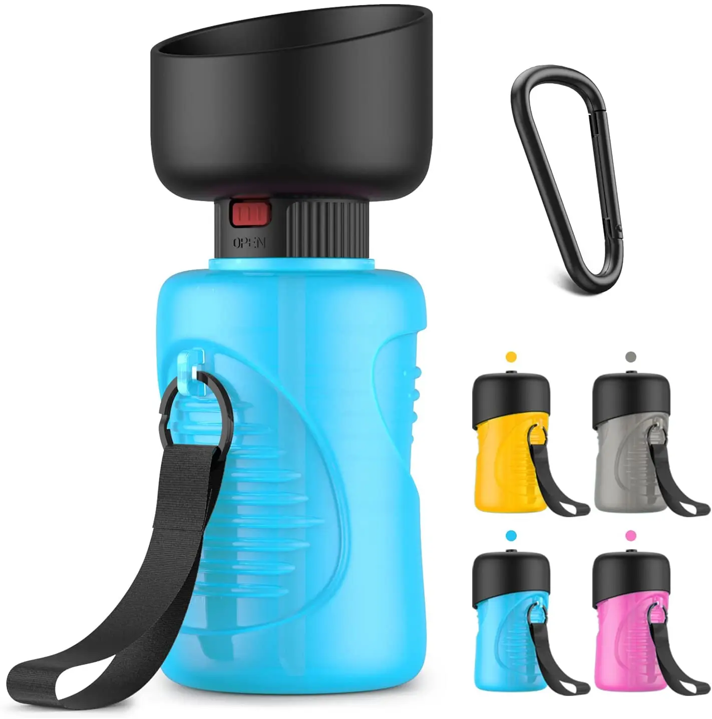 

Water Bottles For Dog Walking Food Grade Plastic Travel Drink Feeder Portable Pet Dog Water Bottle