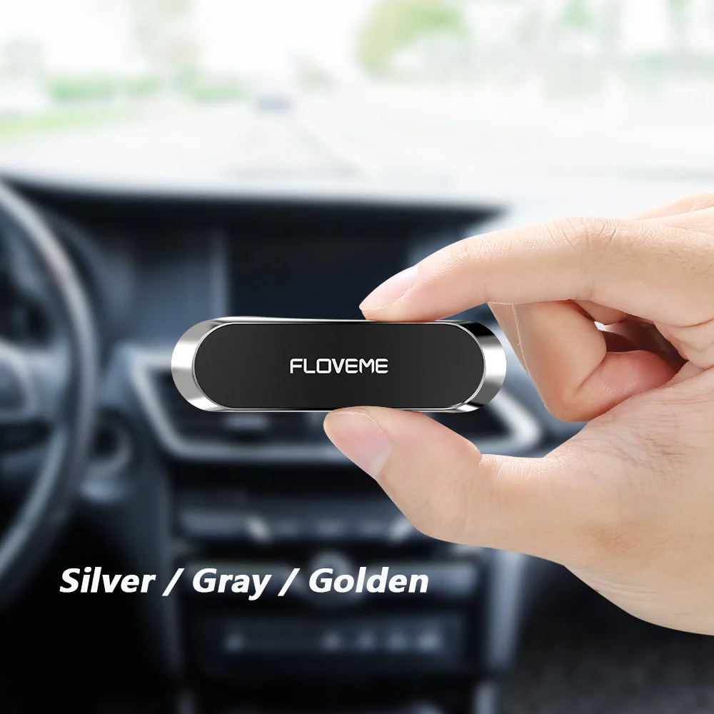 

Free Shipping 1 Sample OK Multifunctional Mini Magnetic Car Phone Holder telefoon houder FLOVEME Mobile Stand Universal For Car