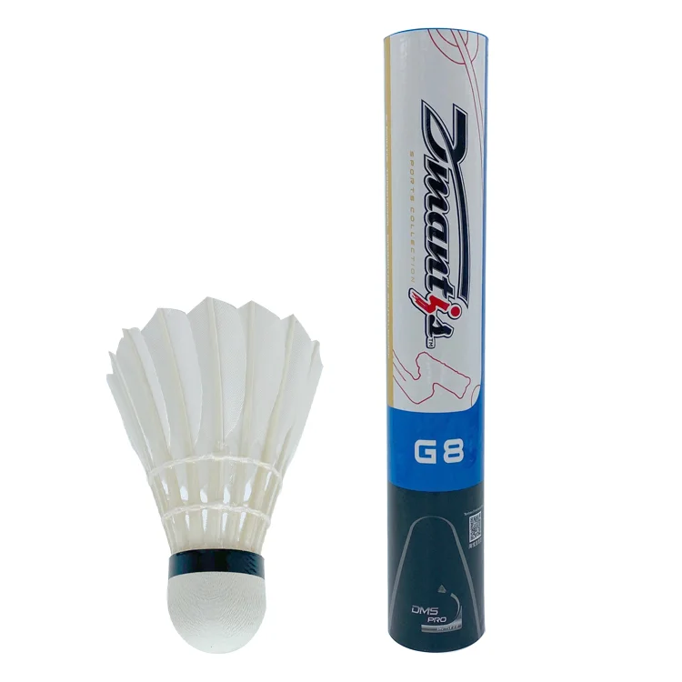 Goose Feather Dmantis G8 Badminton Shuttlecock Durable and High Quality Indoor Training Nature Feather Fiber Cork