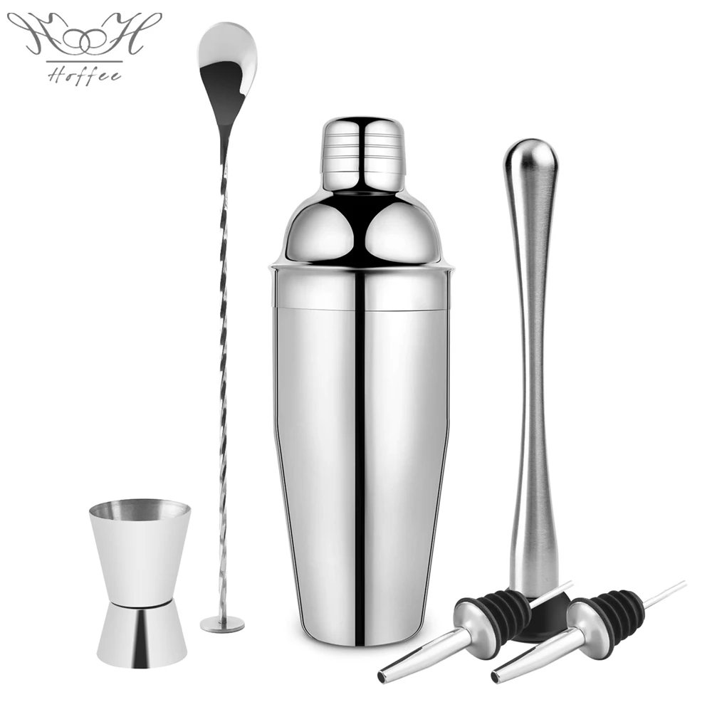 

Best Selling Product 2020 6-piece Basics Cocktail Shaker Set Bartender Kit
