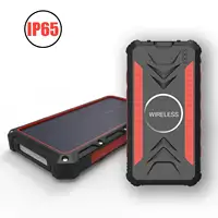 

20000mAh qi wireless solar power bank with dual outputs type-c up to 3A