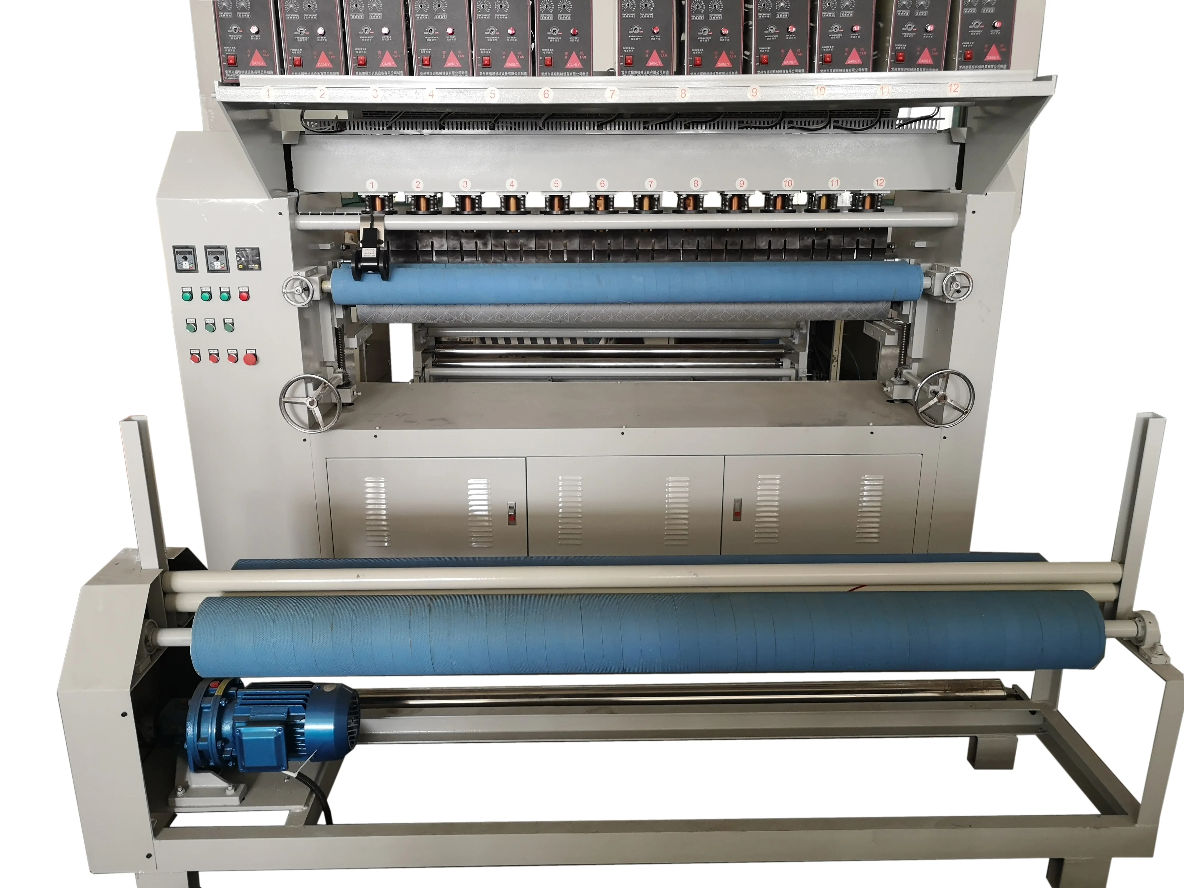 Computerized rolling type quilting ultrasonic mattress machine