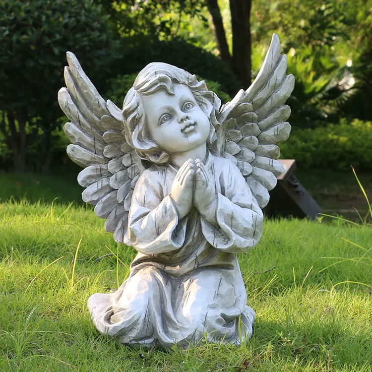 New Design Praying Decorative Resin Garden Angel,Wholesale Customized