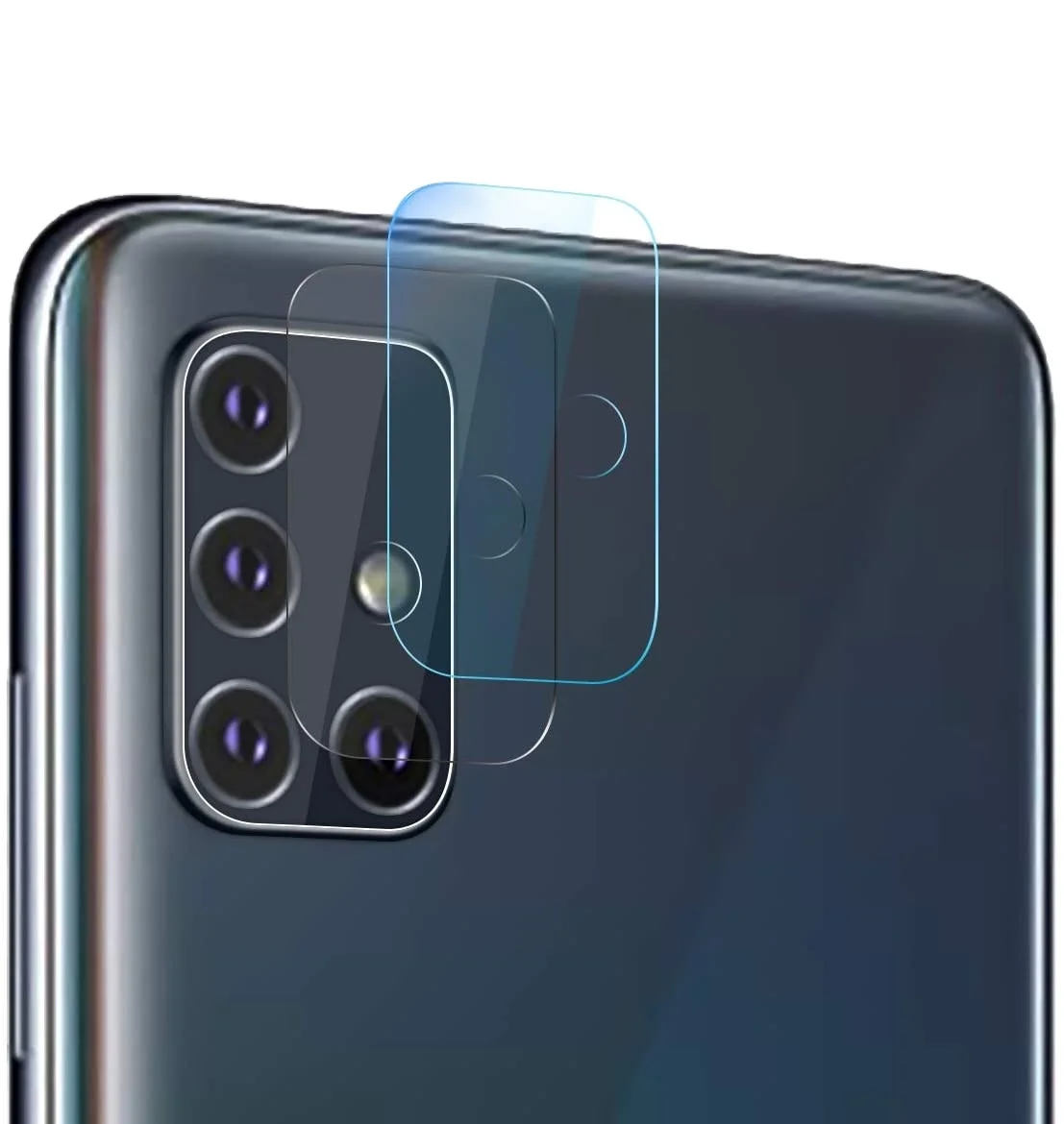 

For Samsung Galaxy A51/71 Screen Protector Camera Lens Protector,Ultra Thin Tempered Glass Camera Lens For Samsung A51/71 5G, Black
