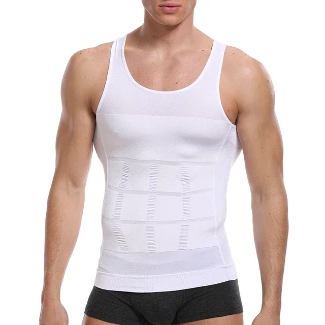 Men's Sweat Vest Hot Sauna Suit Corset Body Shapers Tank Top Plus Size Shirts Waist Trainer