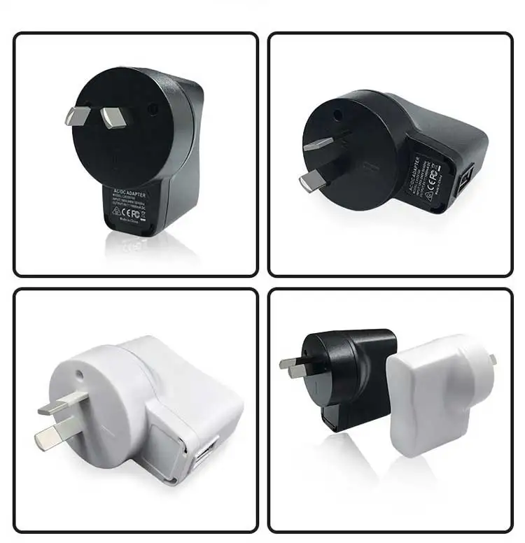 Au Plug Saa Approved Adapter 5v1a 5 Volt 1 Amp Usb Wall Charger Ac Dc ...