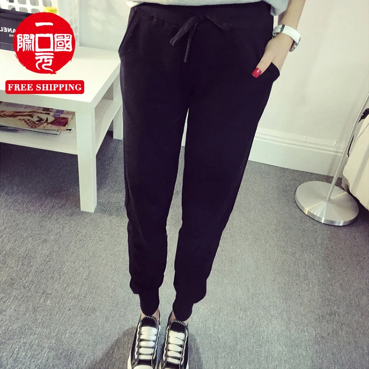 

women's trousers Spring and summer thin new three-bar sports and leisure trousers