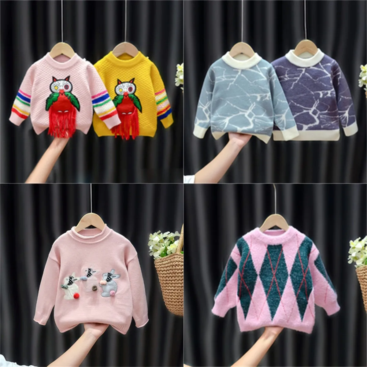 

Wholesale 2021 New High Quality Kids Sweater Children Baby Cotton Sweater