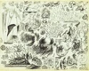 Jackson Pollock sheet of studies abstract art prints wedding dress giclee painting and calligraphy wall art posters