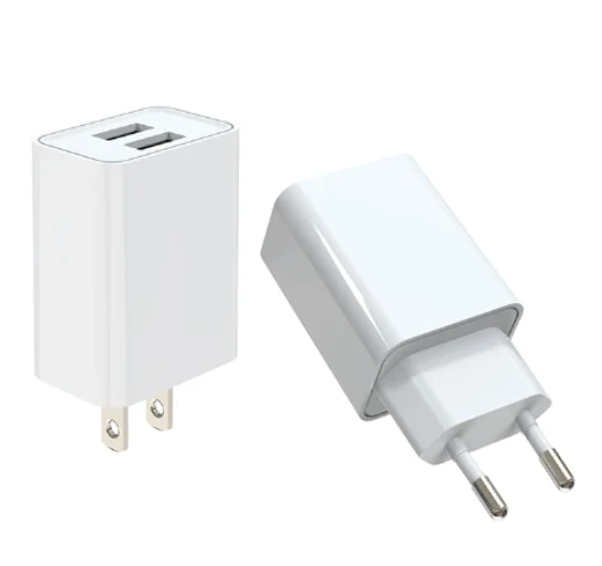 

Cheap mobile wall charger 2 port quick charging 5v 2a dual usb wall charger for iphone huawei charge, Black, white