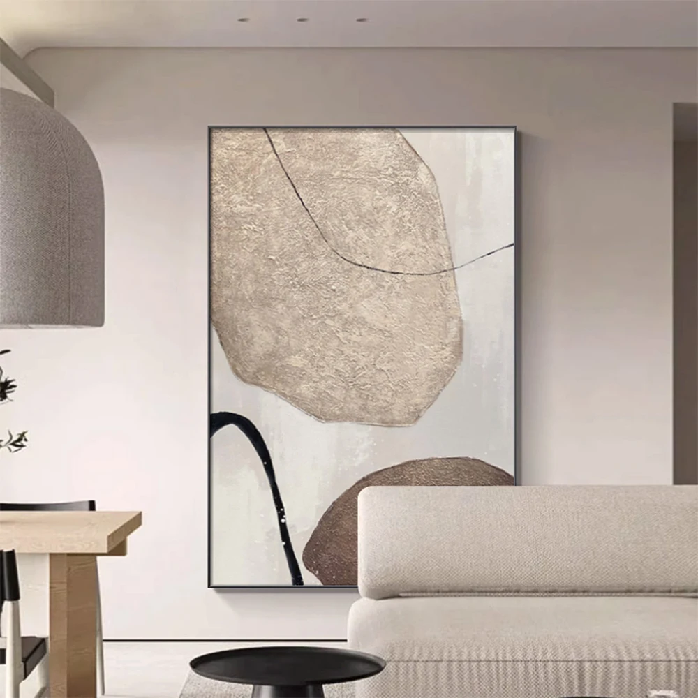 Customized Wholesale Hotel Artworks Hand-Painted Texture Oil Wall Art Old Style Design for Living Room and Hotel Decor