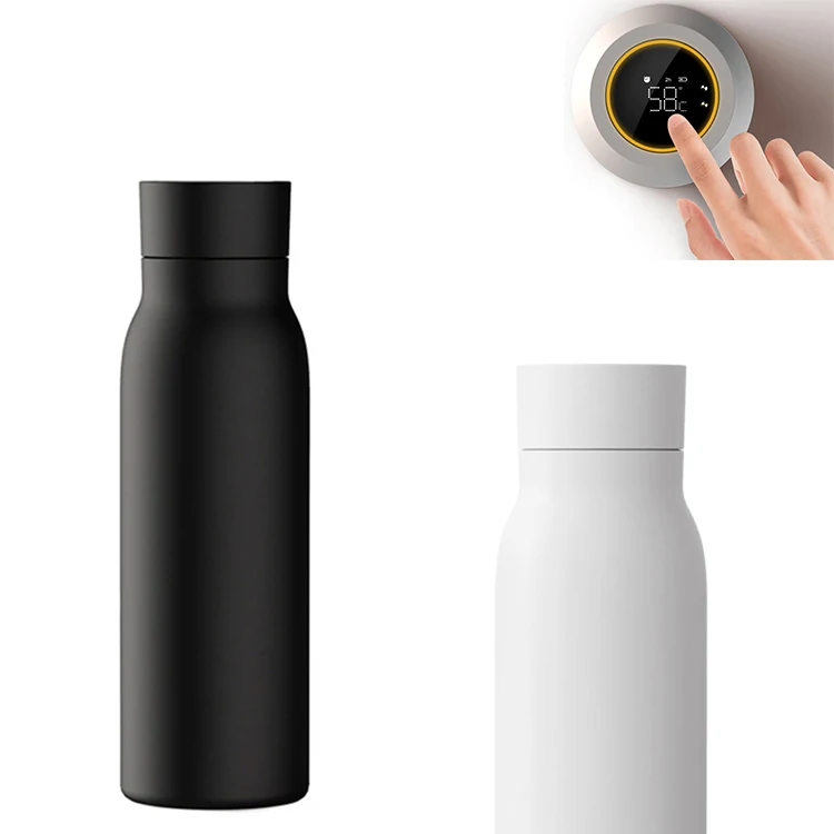 

Hot Selling Manufacturer Customized Logo Vacuum Stainless steel smart LED thermal water bottle with reminder to drinking