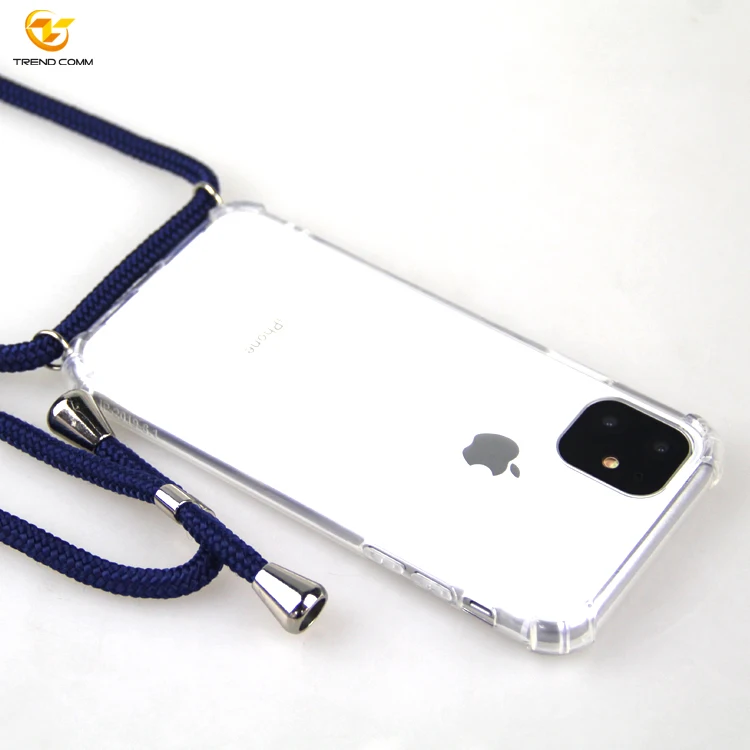 

Stylish Mobilephone Cross body PPM Necklace Acrylic+TPU Case For iPhone 11 Pro Max