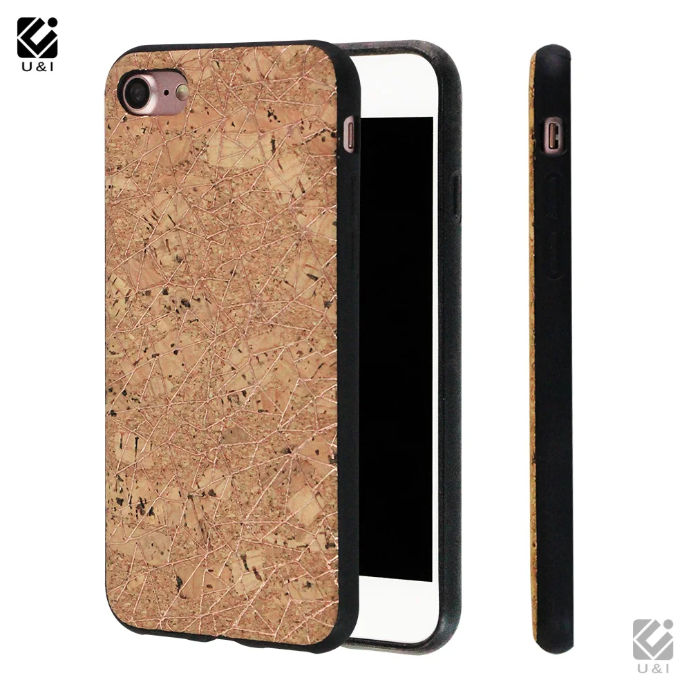 

Natural Cork Wooden Grain Soft TPU Back Thin Phone Case Cover for iPhone 11, Customized