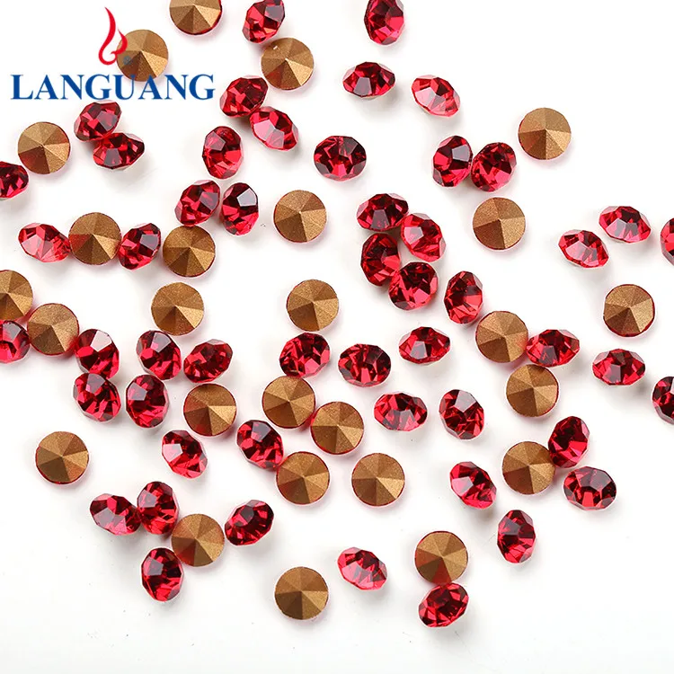 

Lan Guang SS4 SS6 SS8.5 Wholesale New Designed Custom Red Glass Stone Rhinestones With Pointed Boottom