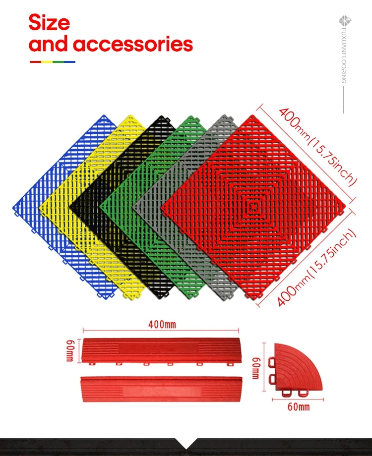 Wholesale High Loading Capacity Garage Flooring Tiles Pp Floor Mat Pvc