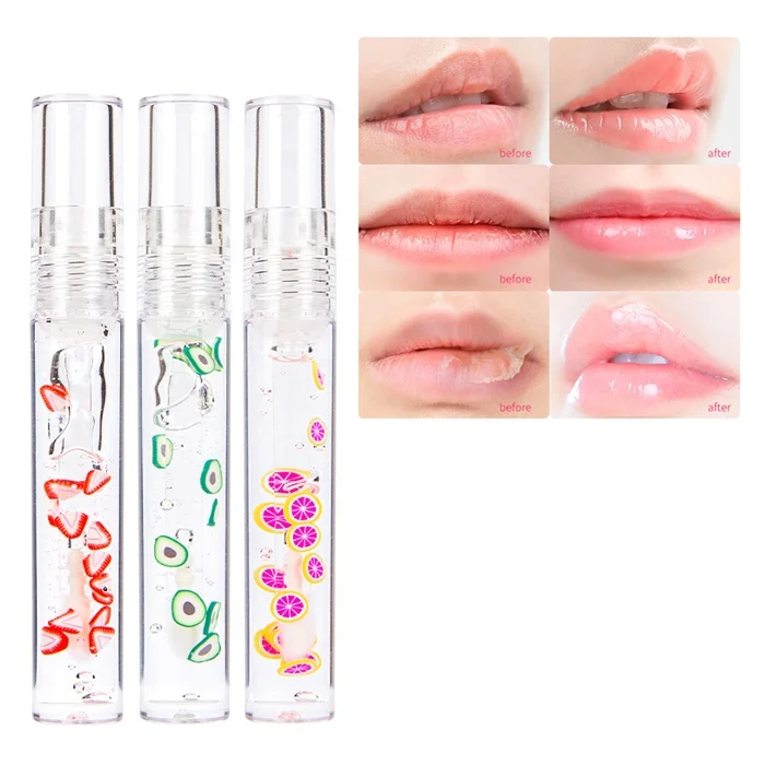 

Hot Sales 3.5g Private Label Cruelty Free Fruit Lip Gloss Custom Clear Kids Glossy plumping Glitter Set Lipgloss Kit Vendor, 10 color
