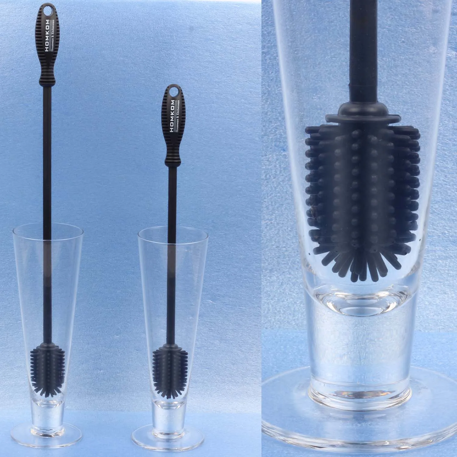 Long Handle Silicone Bottle Brush Can Clean All Size Bottle And Cup